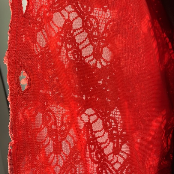 Pretty Angels, Button up Cardigan Blazer, Rose buttons, Small, Salmon, Red,Pink - Picture 8 of 11